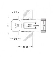 GROHE EMPOTRABLE LLAVE DE PASO